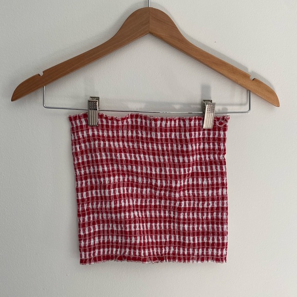Brandy Melville gingham tube top - Picture 2 of 4